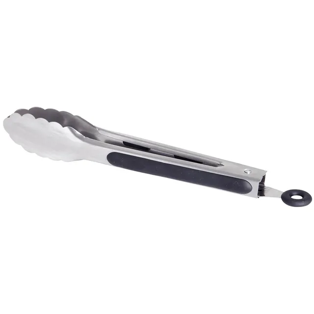AllGrill Grillzange Edelstahl 41 cm mit gummiertem Griff
