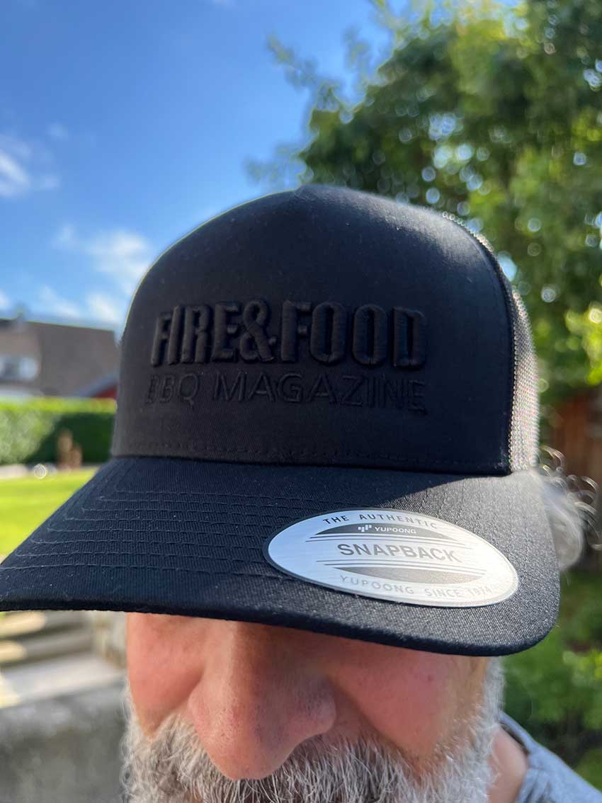 FIRE&FOOD Snapback Cap schwarz Onesize Trucker