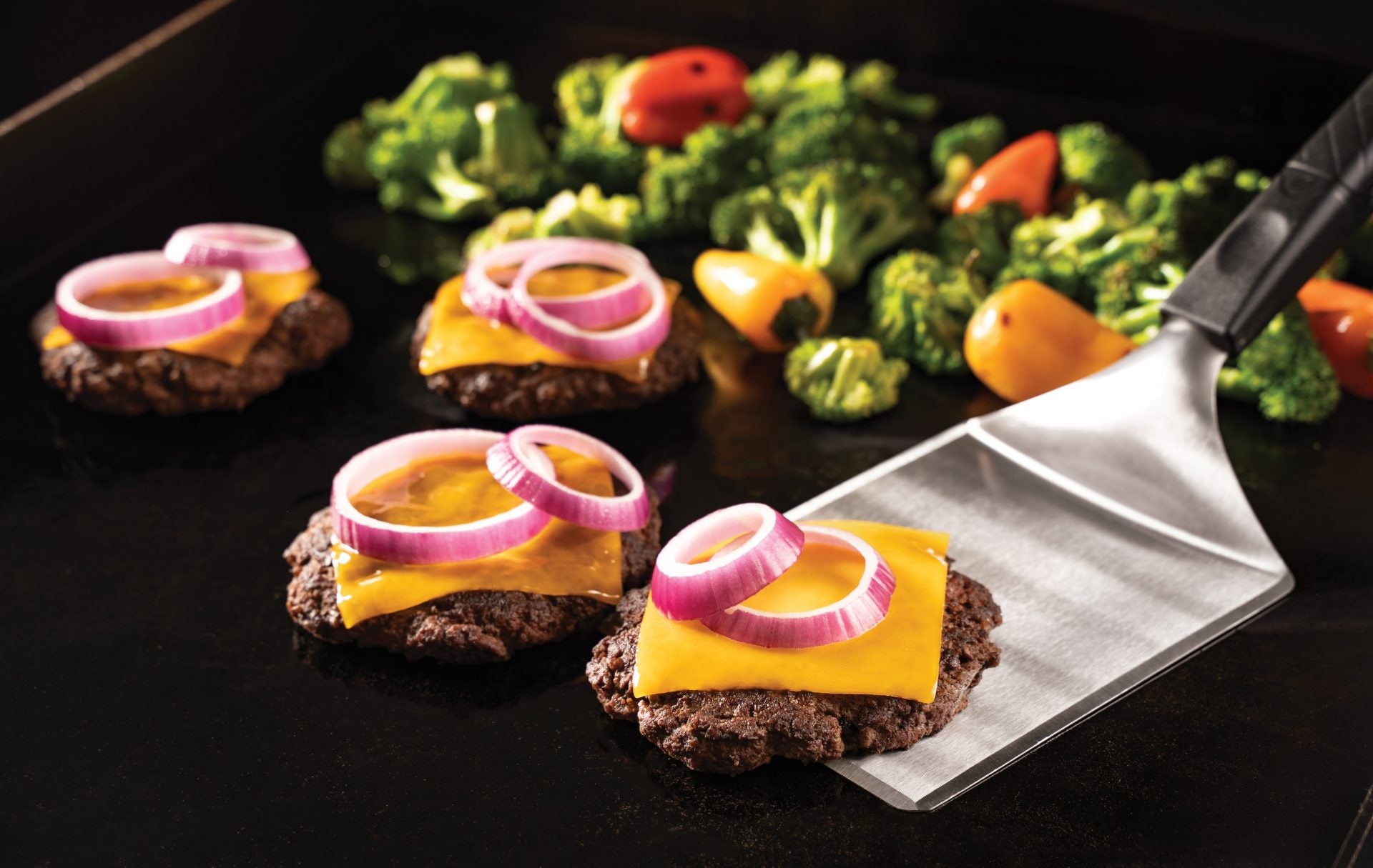 Blackstone Griddle Burger Kit 3-teilig Edelstahl mit Presse