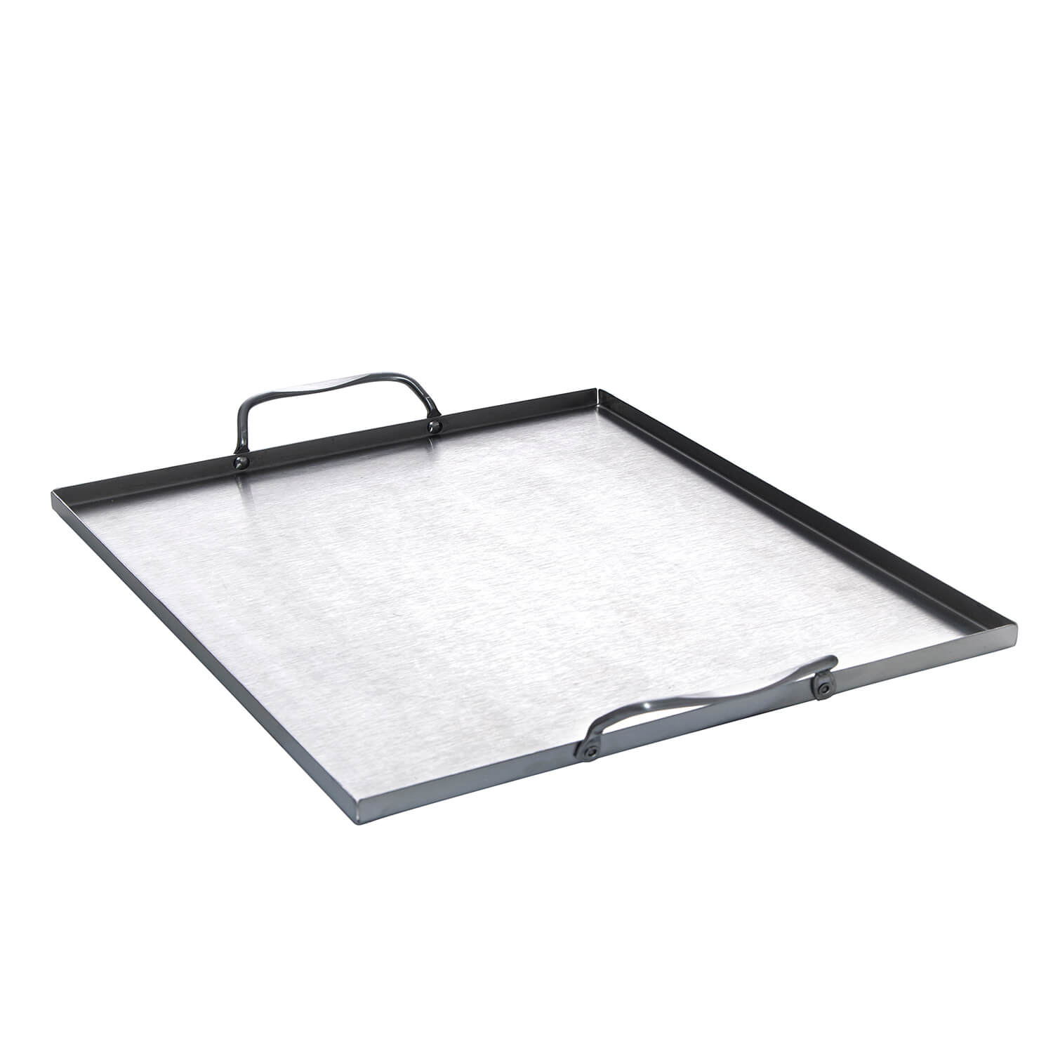 AllGrill Grillzubehör Grillwanne Edelstahl 31x27 cm 2 Griffe