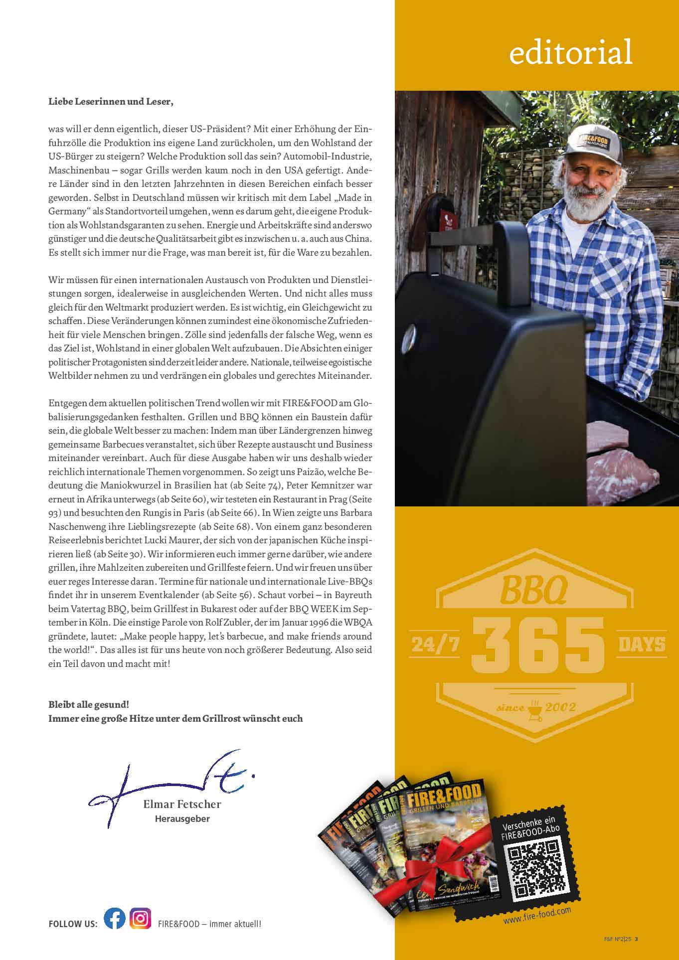 FIRE&FOOD Einzelausgaben 2025/02 Magazin Printausgabe international