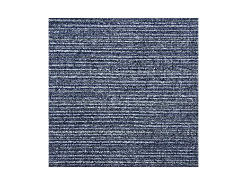 HPFloor Madison Stripe Teppichfliesen 50x50 cm Blau