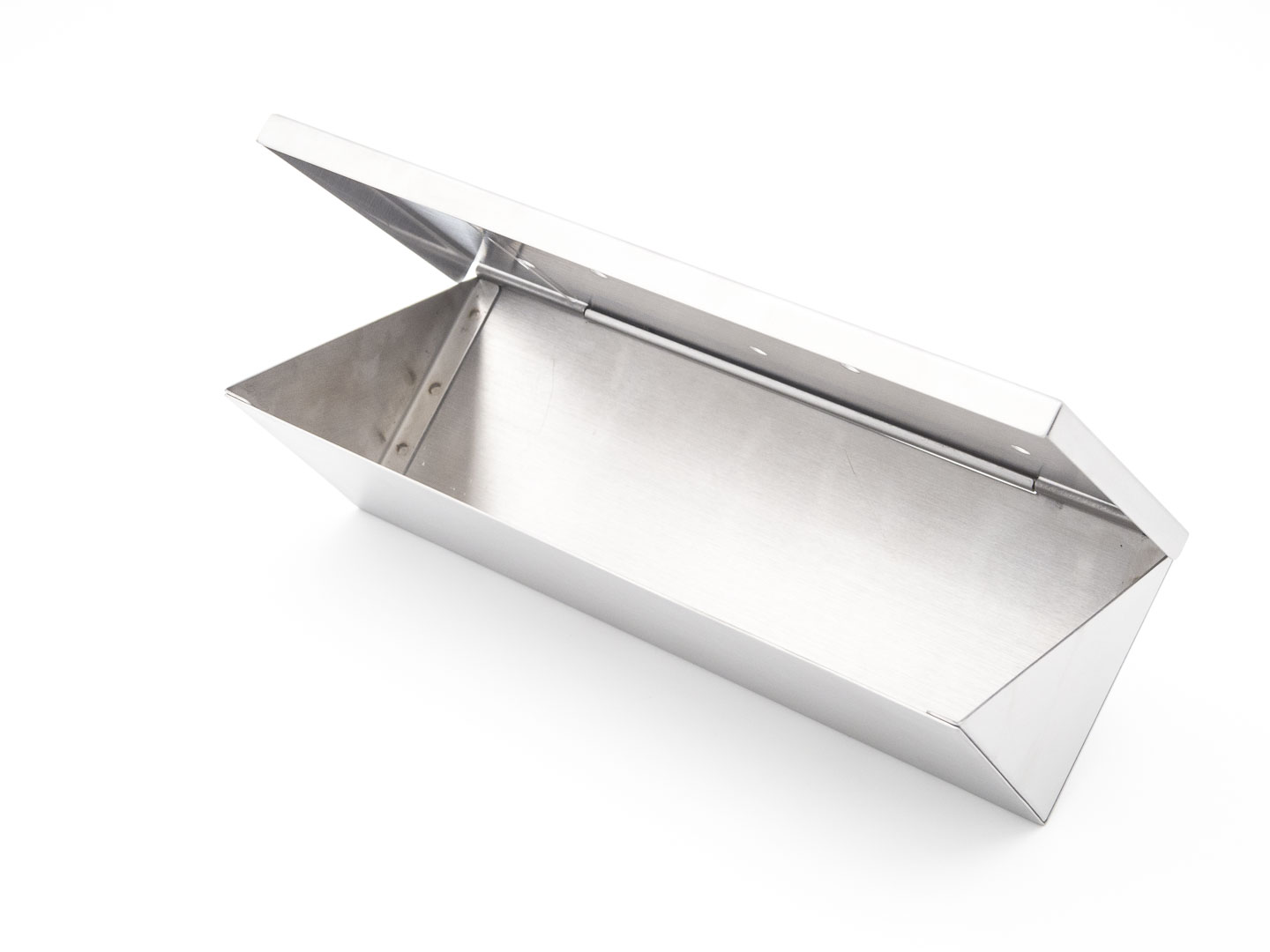 AllGrill Grillzubehör Wood-Chip Räucherbox Edelstahl 22cm