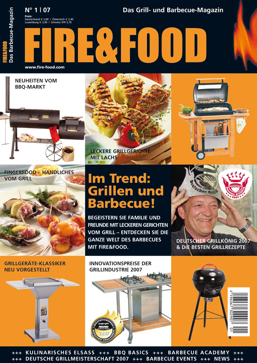FIRE&FOOD 2007/01 Einzelausgabe Grillmagazin Digitalausgabe Lachs