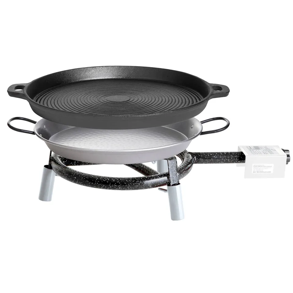 AllGrill Paella World Trekking-Line-Set Gusseisenpfanne Pfanne