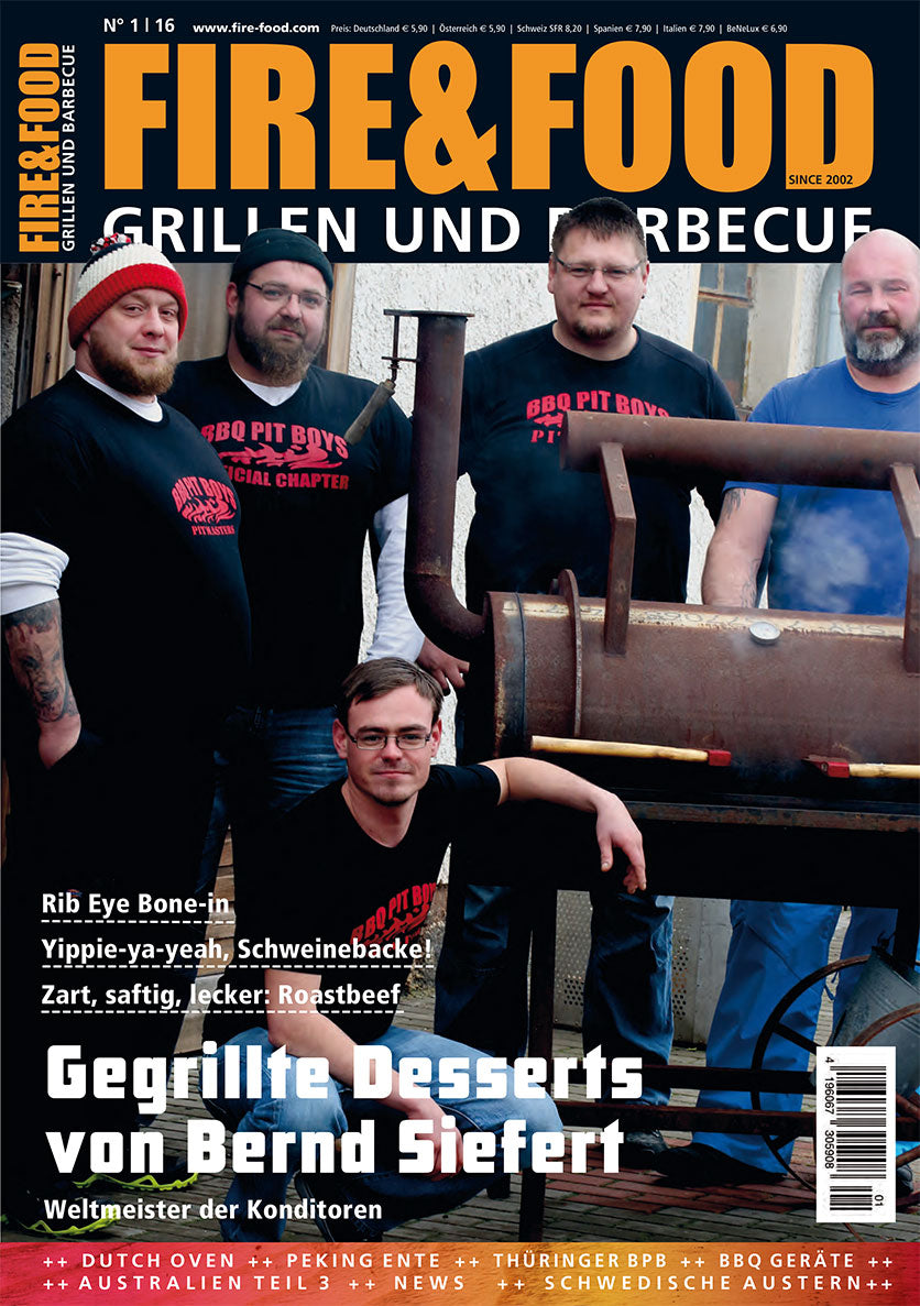 FIRE&FOOD 2016/01 Einzelausgabe Grillmagazin Digitalausgabe BBQ
