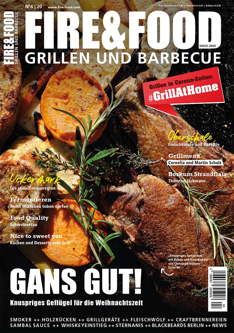 FIRE&FOOD 2020/04 Einzelausgabe Magazin Printausgabe Grillrezepte