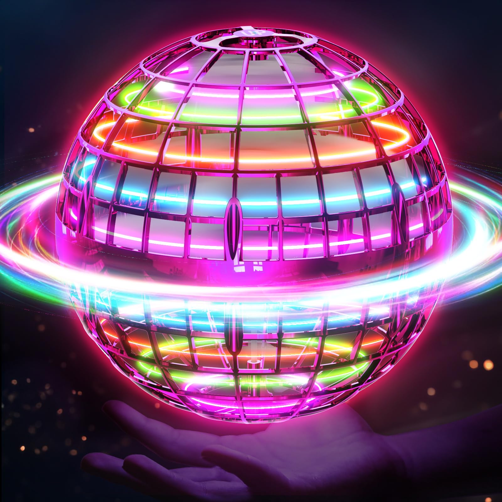 Ivtivfu Flying Orb Ball Hoverball LED Blau USB