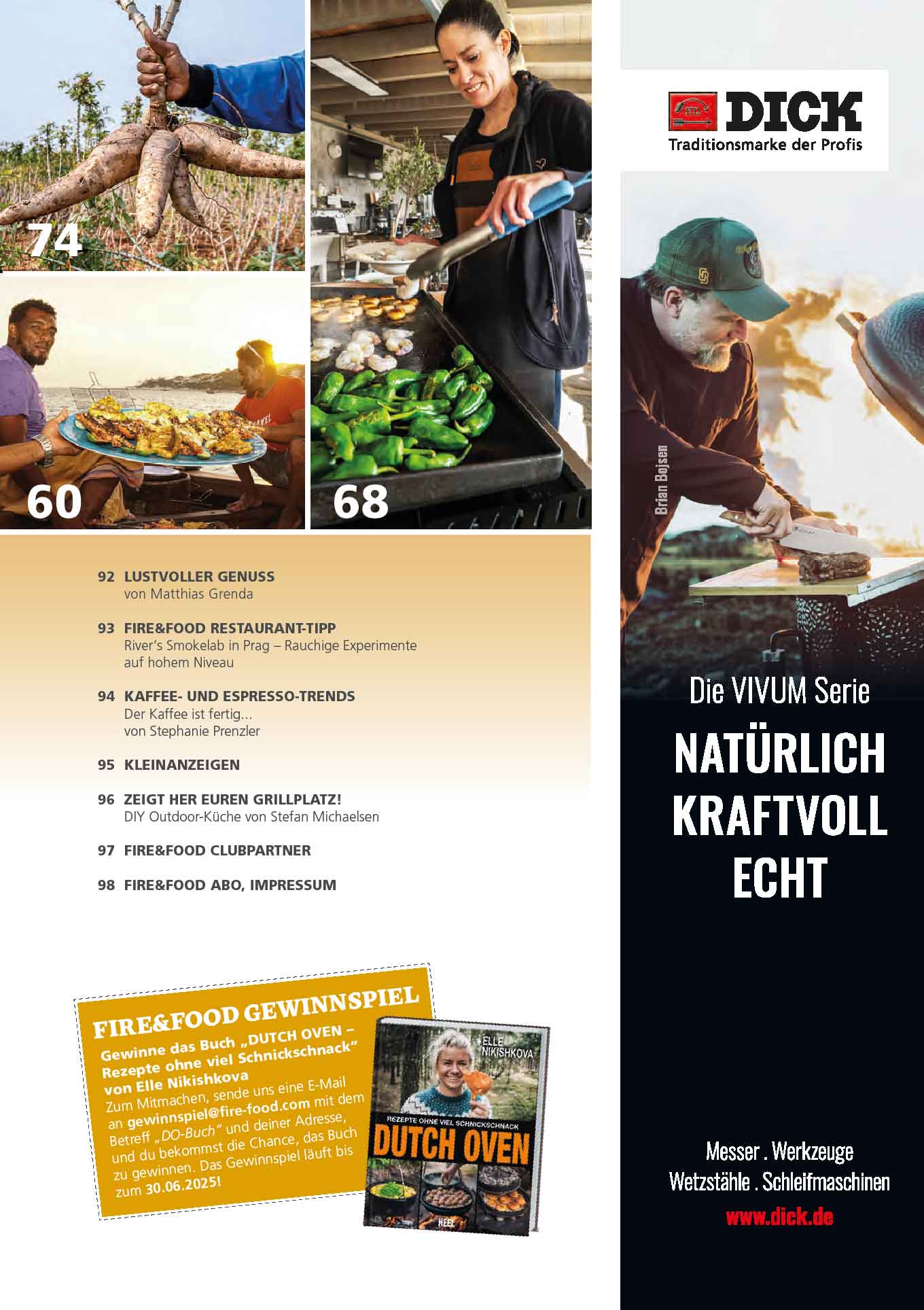 FIRE&FOOD Einzelausgaben 2025/02 Magazin Printausgabe international