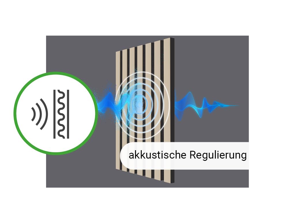 HPFloor Acoustic Panels Akustikpaneele 240x60 Beige Eiche