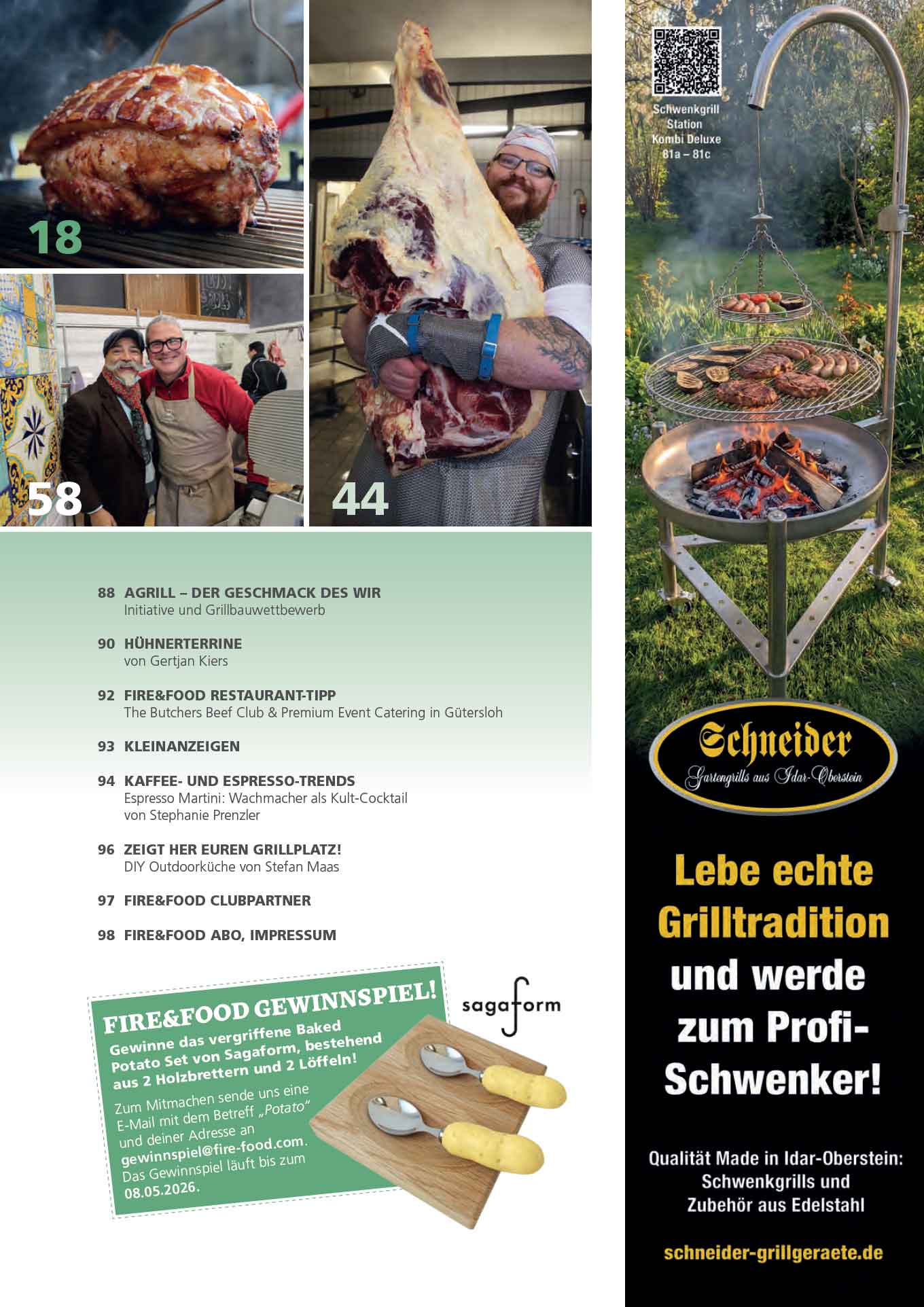 FIRE&FOOD 2026/01 Magazin Printausgabe Plancha-Rezepte