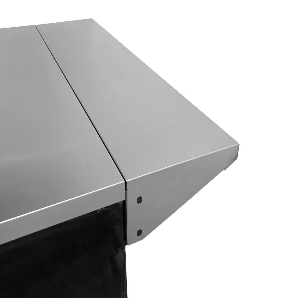 AllGrill Außenküchen Wandanschlussblende Edelstahl Schubladenschrank