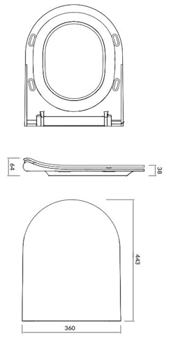 Cersanit City Oval Slim WC-Sitz Duroplast Soft-Close