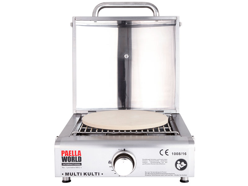 AllGrill MULTI-KULTI Set 3 Gasgrill mit Pizzahaube Zündsicherung