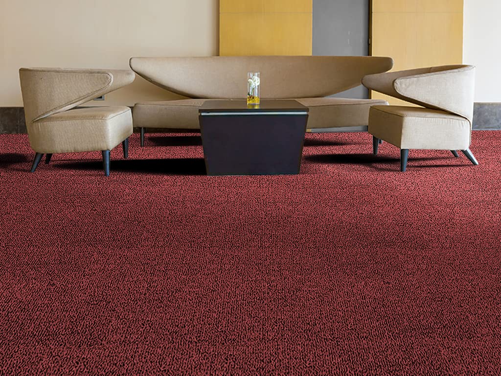 HPFloor Jersey Teppichfliese 50x50 cm rot selbstliegend