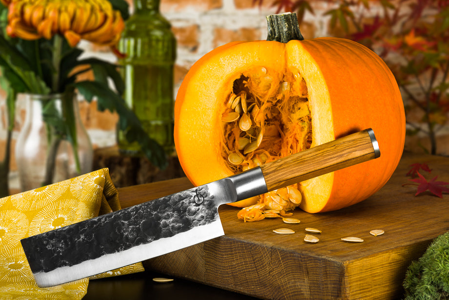 Forged Olive Hackbeil 17,5 cm Olivenholz
