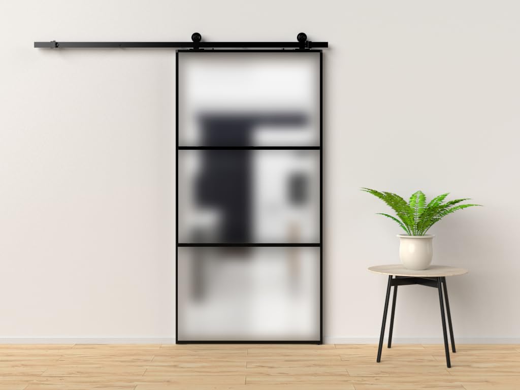 HPFloor Sliding Glass Doors Glas-Schiebetür 90x205 Matt