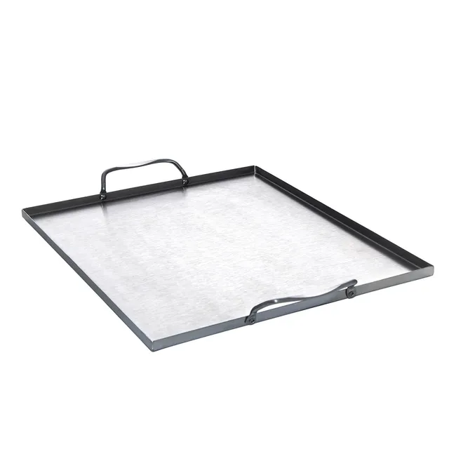 AllGrill Grillzubehör Grillwanne Edelstahl 31x27 cm 2 Griffe