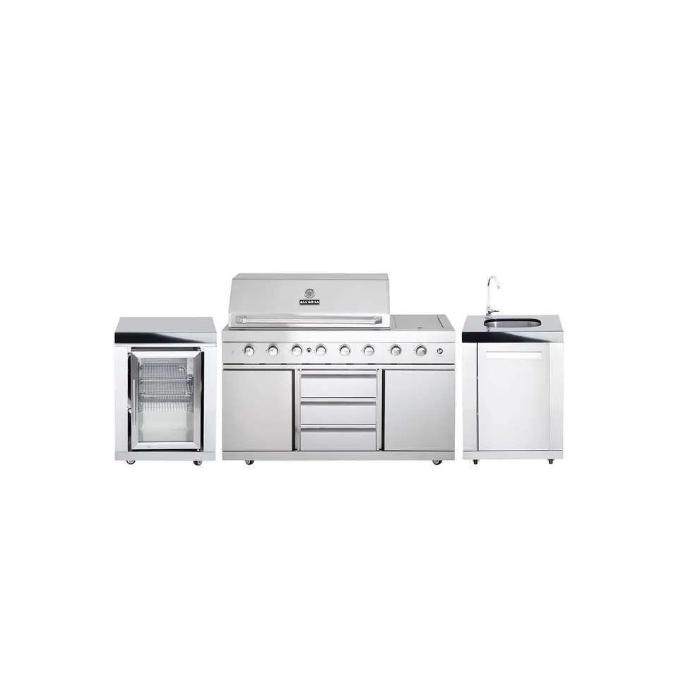 AllGrill Außenküche Variante 13 Outdoorküche Edelstahl