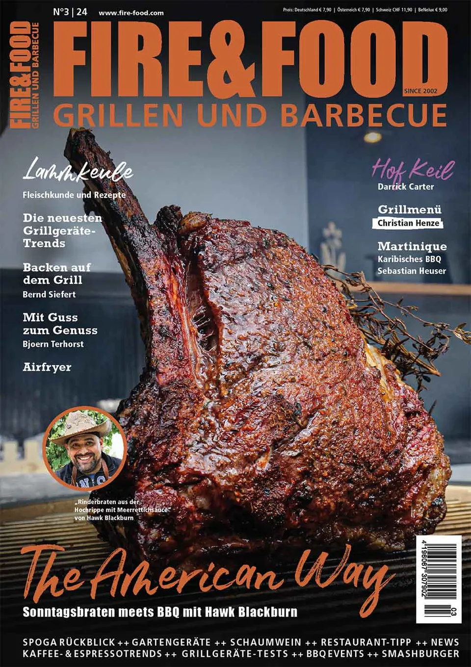 FIRE&FOOD 2024/03 Magazin Printausgabe Grill Backen