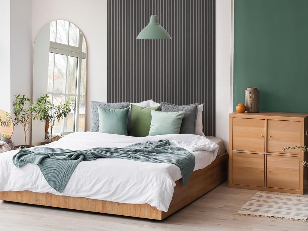 HPFloor Acoustic Panels Akustikpaneele Black Oak 240x60 Filz Grau