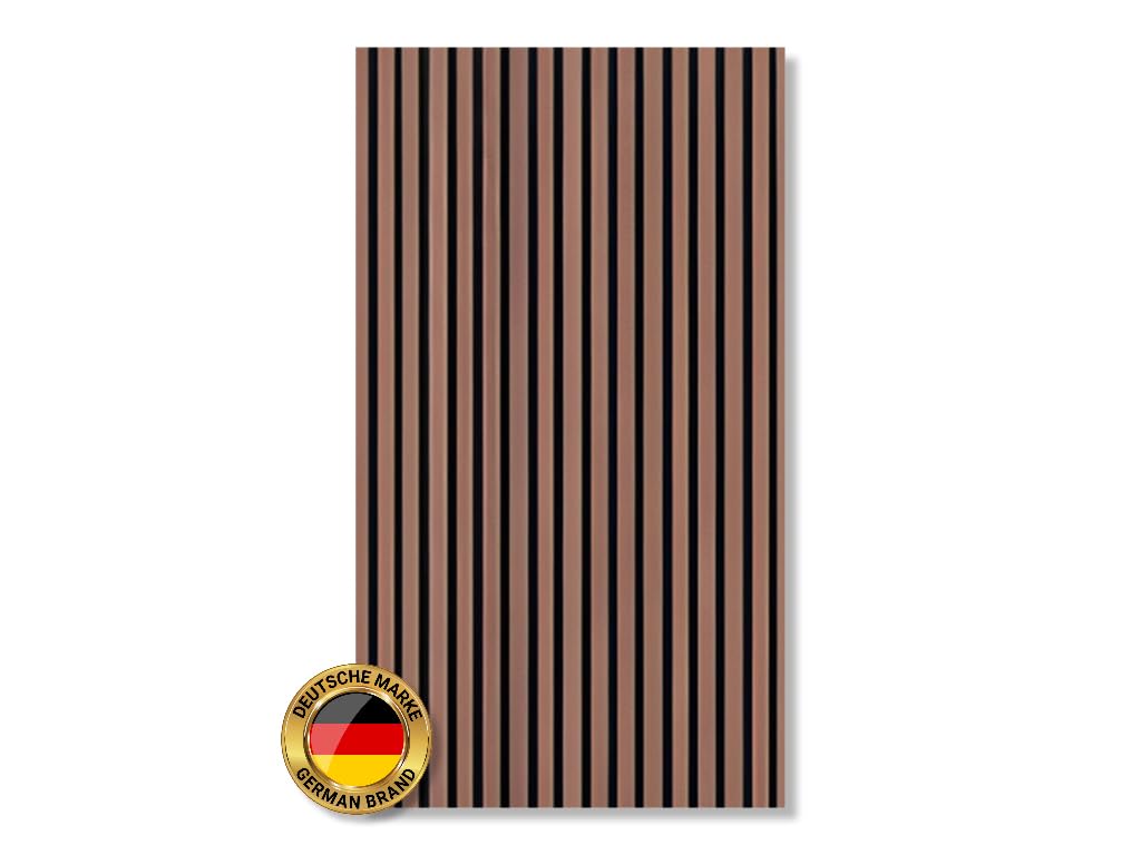 HPFloor ACOUSTIC PANELS Akustikpaneele 240x60 Walnuss Filz schwarz