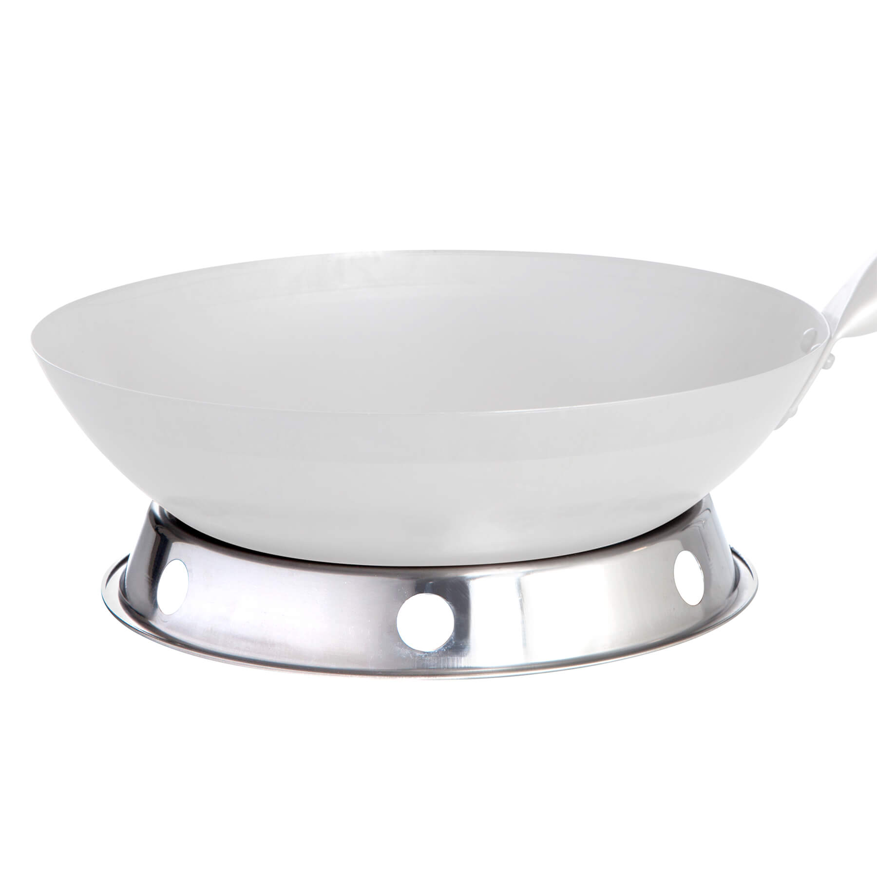 AllGrill Paella World Wok Ring Edelstahl 25 cm für Stahlwok