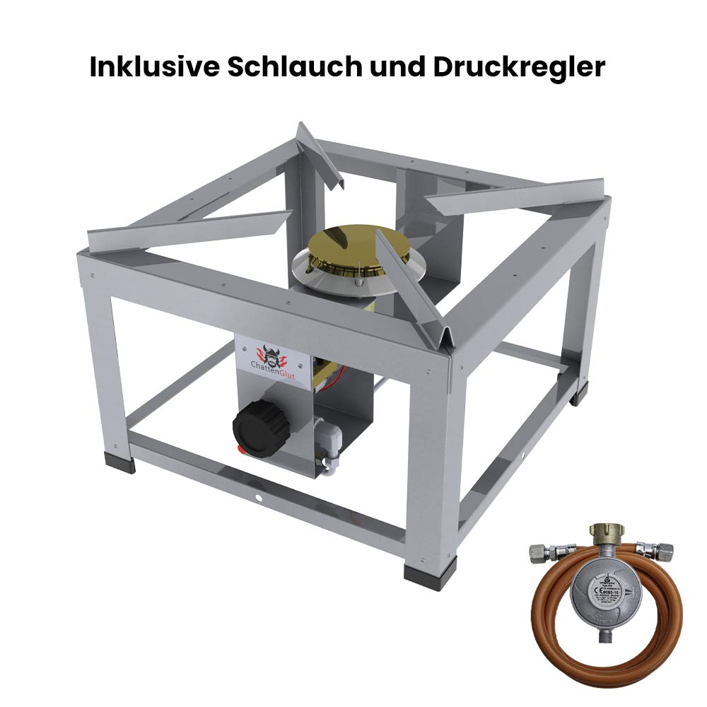 ChattenGlut HK2000EV2 Hockerkocher 11 kW Sonderhöhe Leergerät