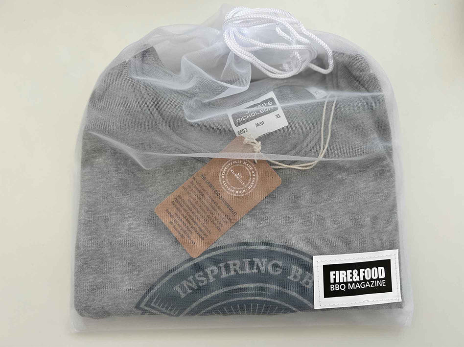 FIRE&FOOD 20 Years T-Shirt Herren Bio-Baumwolle Gr. L