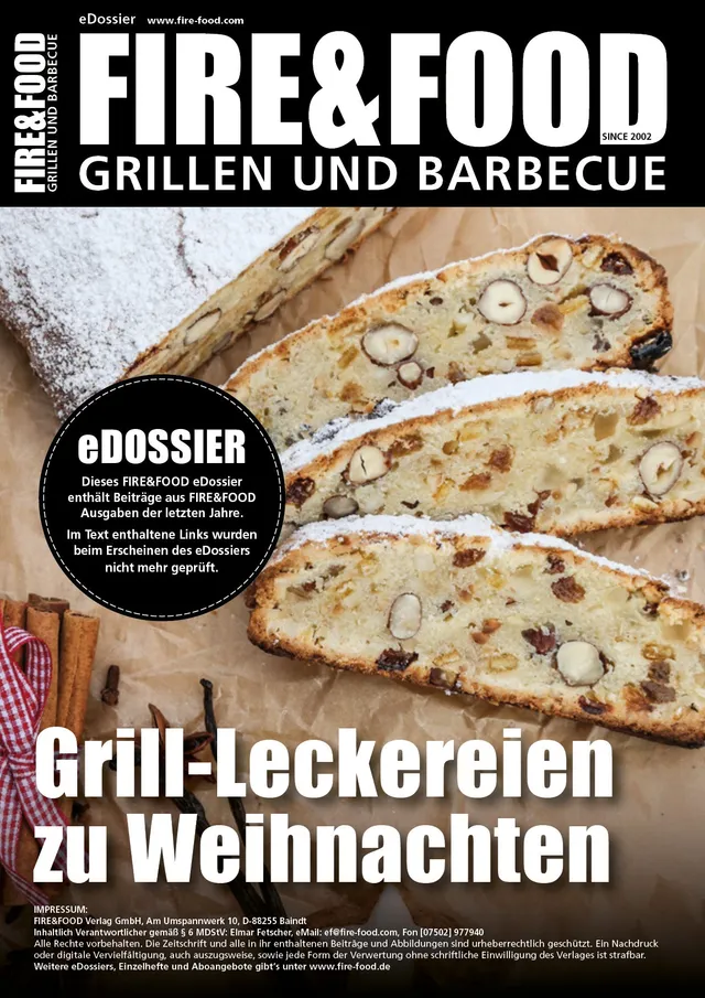 FIRE&FOOD eDossier Grill-Leckereien Weihnachten PDF 10 Seiten
