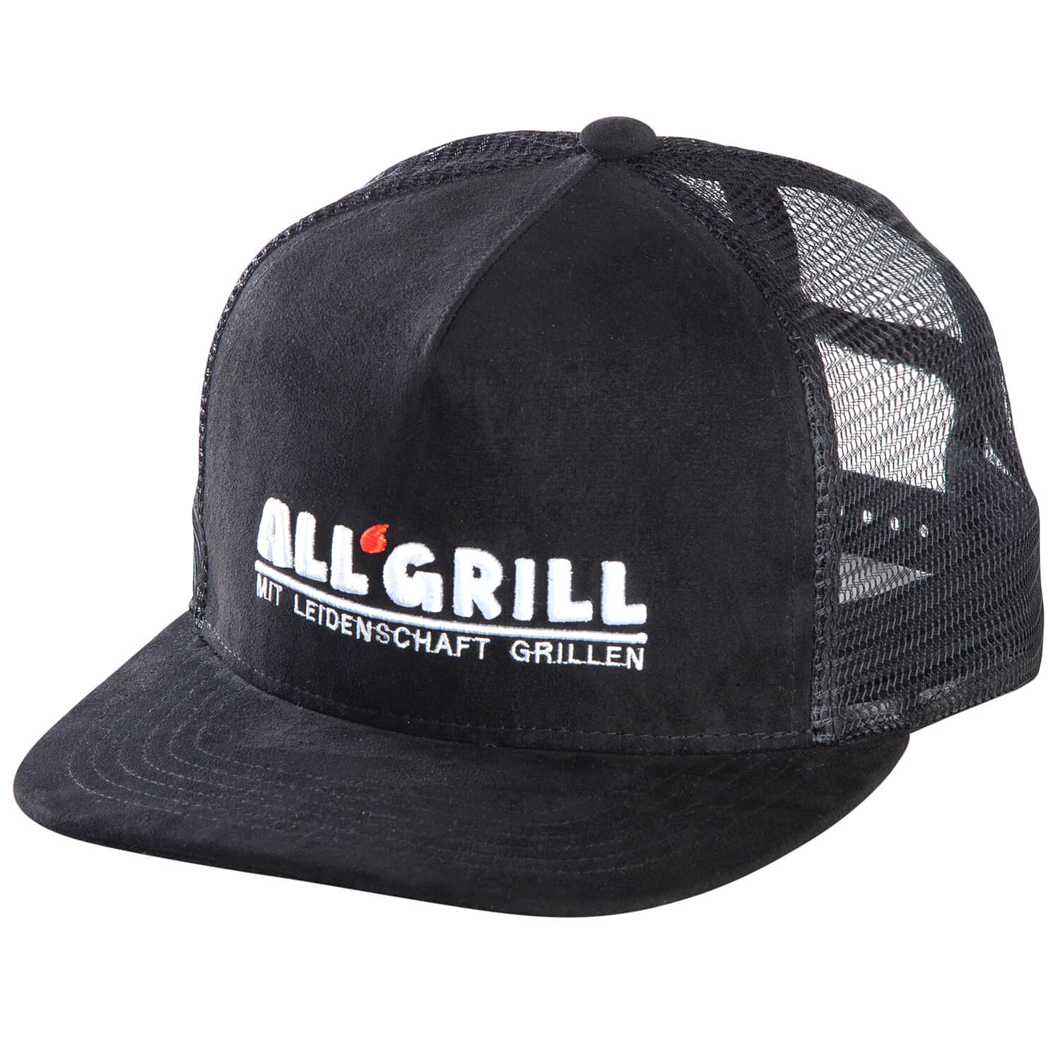AllGrill Grillzubehör Kappe Trucker schwarz Baumwolle