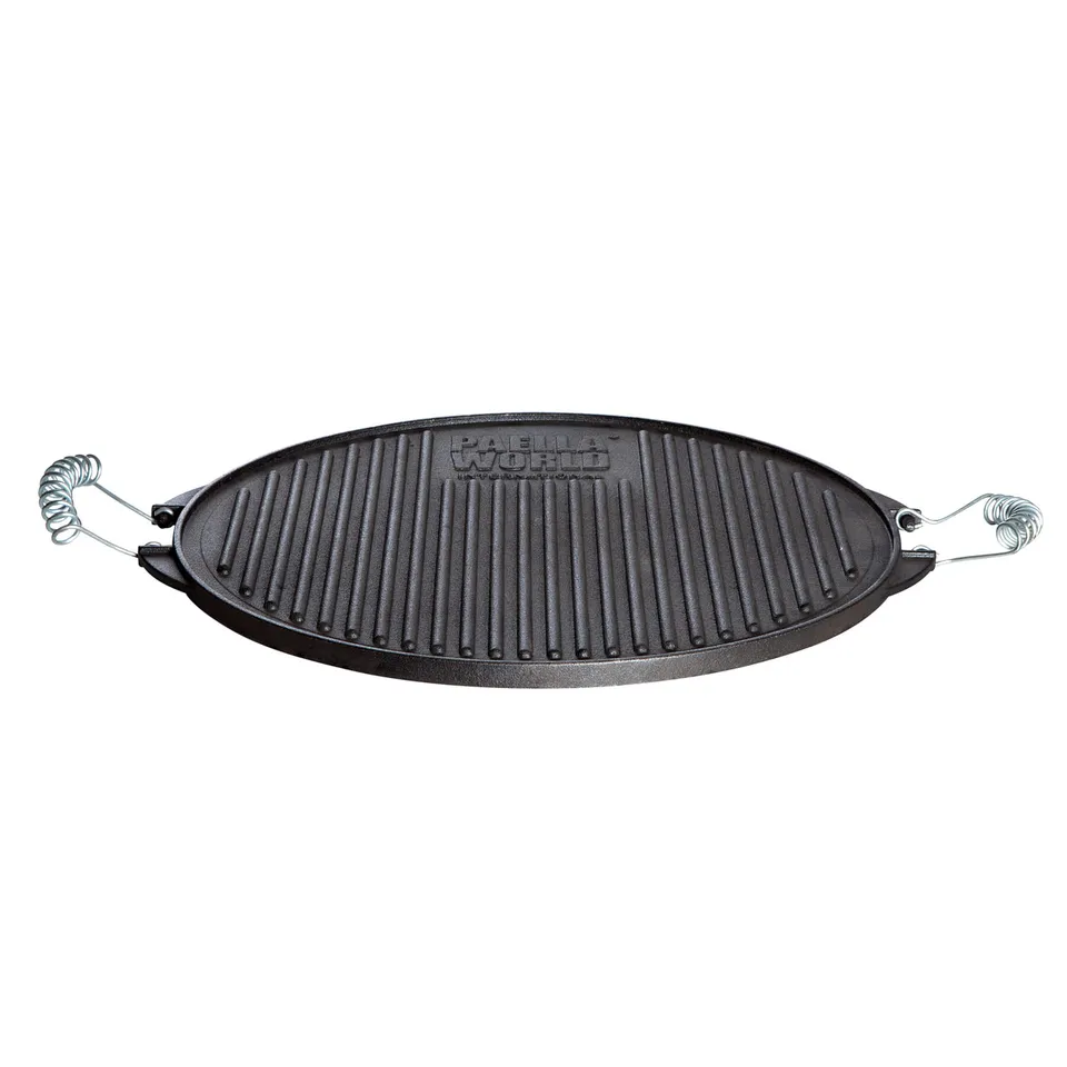 AllGrill Grillplatte Plancha Gusseisen Light Ø 38 cm beidseitig
