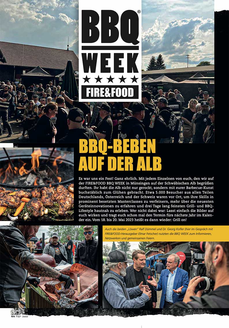 FIRE&FOOD Einzelausgaben 2022/03 Magazin Printausgabe Elektro