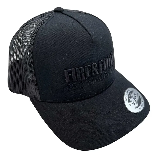 FIRE&FOOD Snapback Cap schwarz Onesize Trucker