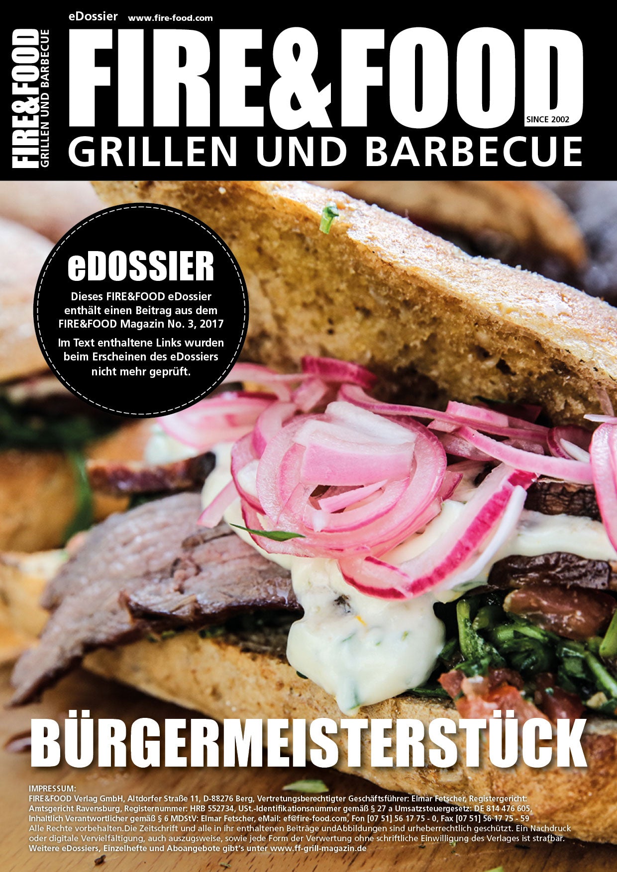 FIRE&FOOD eDossier Bürgermeisterstück PDF 4 Seiten Download