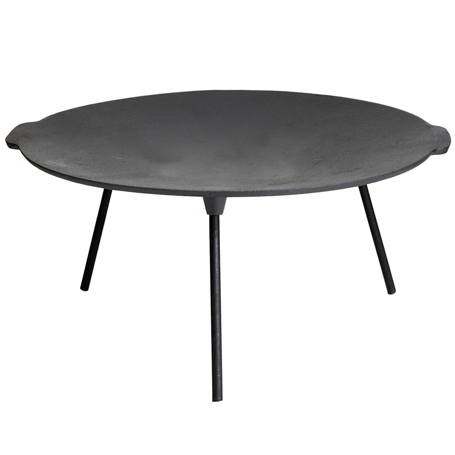 AllGrill Hockerkocher Set klein Gusseisenschale 45 cm Schlauch Regler