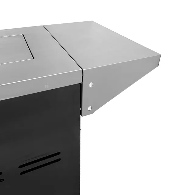 AllGrill Außenküchen Wandanschlussblende Edelstahl für Seitenkocherschrank