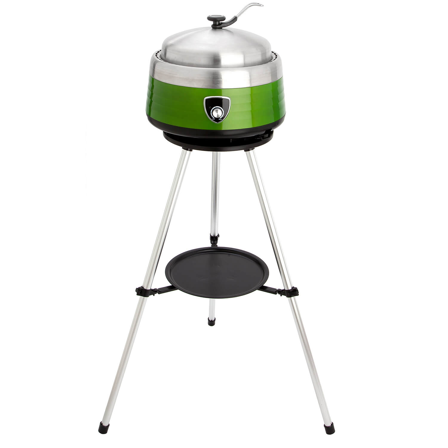 AllGrill Vulcano Holzkohlegrill grün mit Gebläse