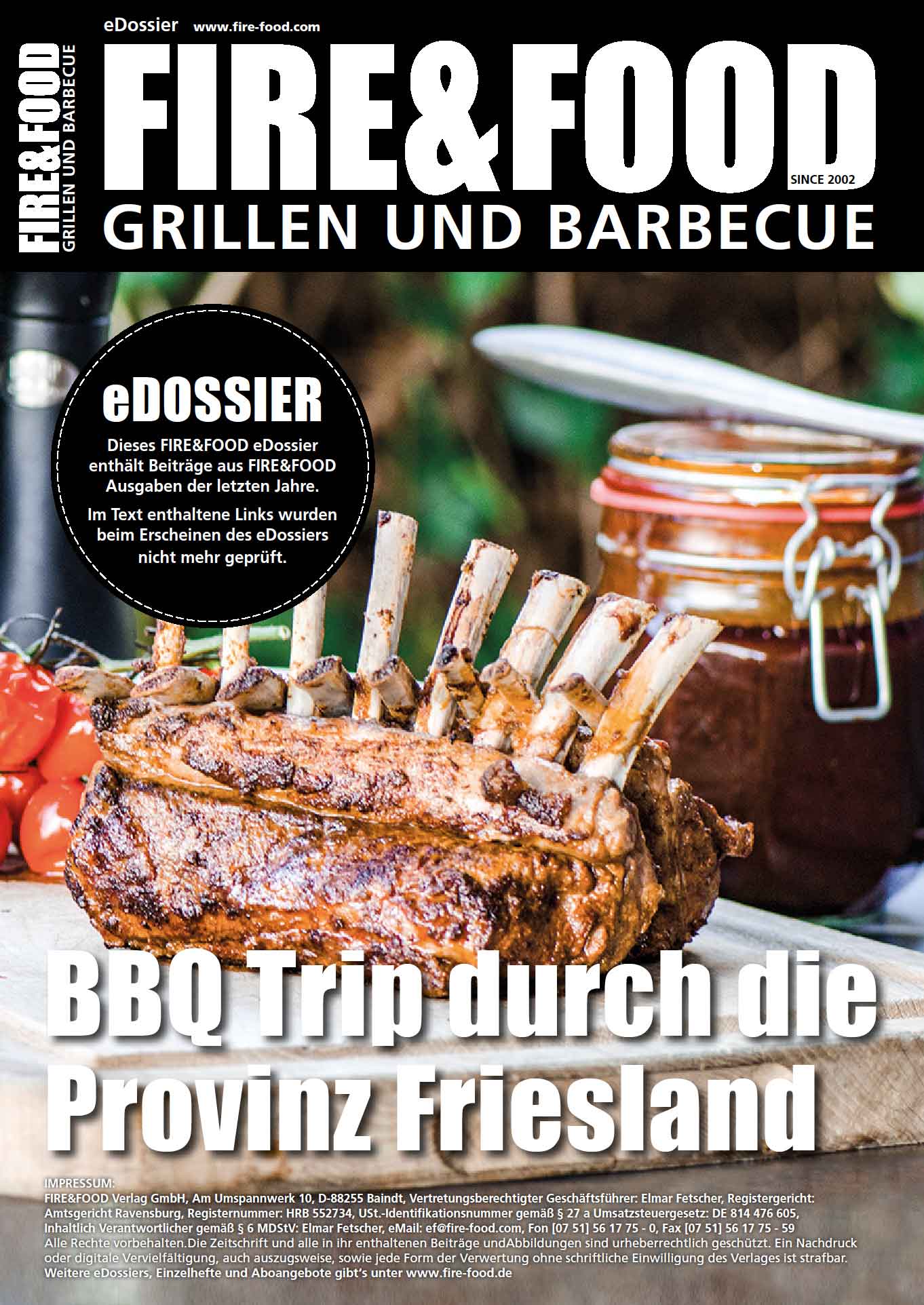 FIRE&FOOD eDossier BBQ Trip Friesland PDF 14 Seiten