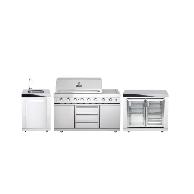 AllGrill Außenküchen Variante 11 Outdoorküche Edelstahl