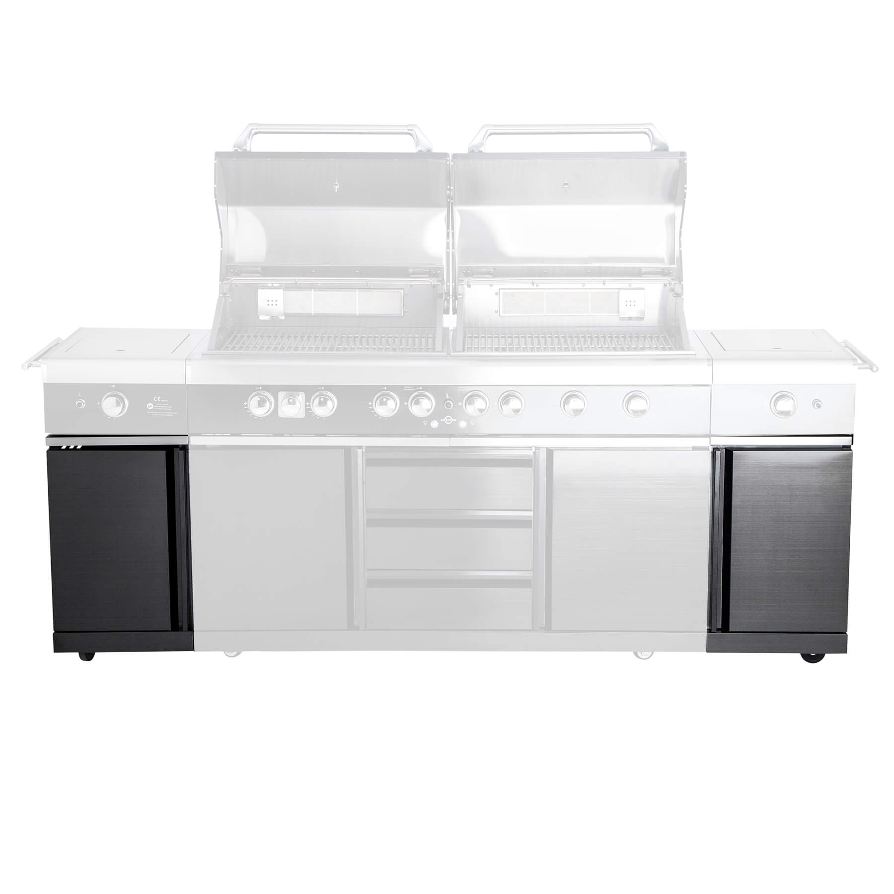 AllGrill Grillzubehör Seitenteile EXTREM light Black 100960