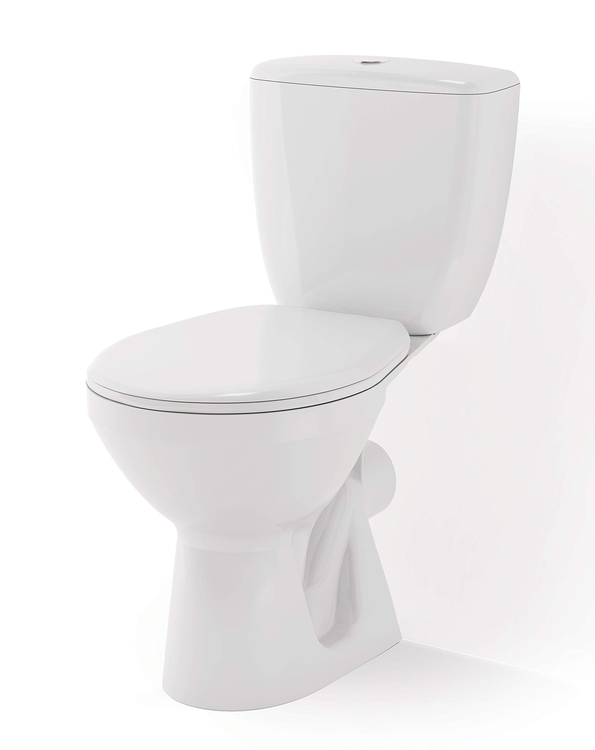 Cersanit WC Compacts Mito 349 Stand-WC 3/6L mit Sitz Weiß
