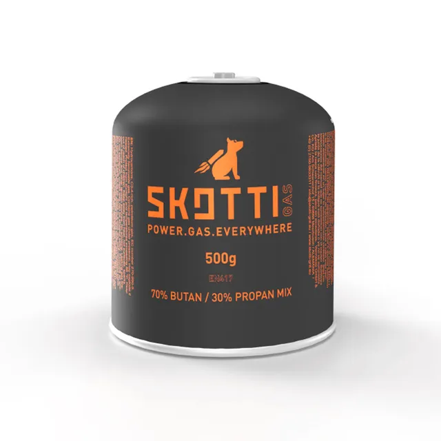 SKOTTI Gaskartusche EN417 500g Schraubkartusche Propan-Butan