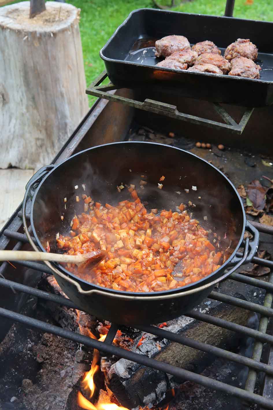 Ramster Bonanza Westernküche Grill höhenverstellbar Stahl
