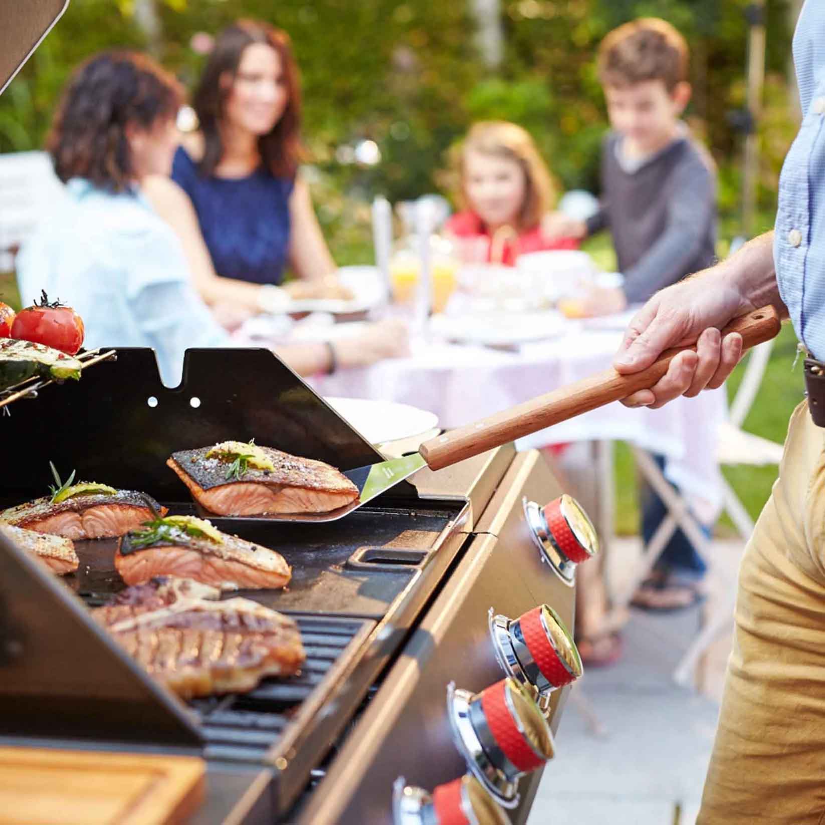 Tramontina CHURRASCO Grillwender Edelstahl 48 cm Holzgriff
