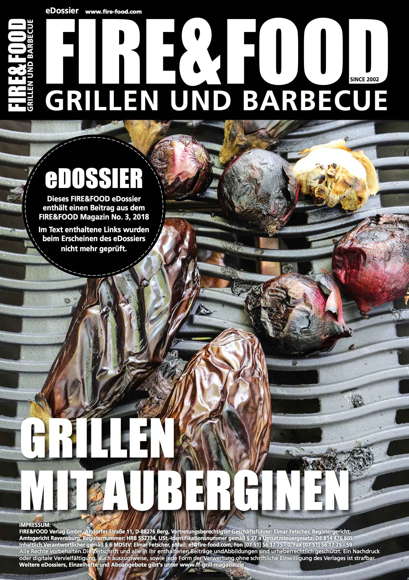 FIRE&FOOD eDossiers Grillen mit Auberginen PDF 8 Seiten