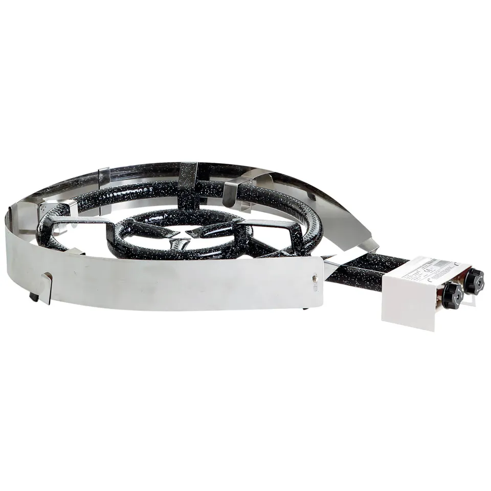 AllGrill Paella World Windschutz Ø 30 cm Federedelstahl Gasbrenner