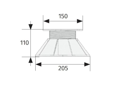 HPFloor Stellfuß höhenverstellbar 75-110 mm bis 1000 kg