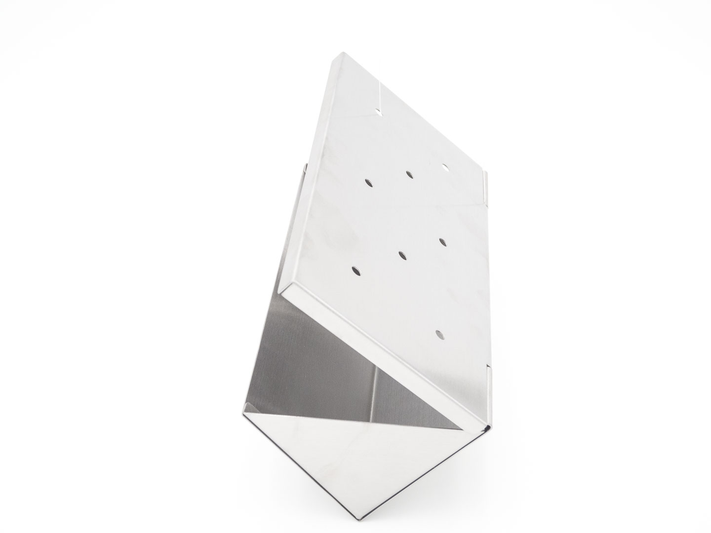 AllGrill Grillzubehör Wood-Chip Räucherbox Edelstahl 22cm