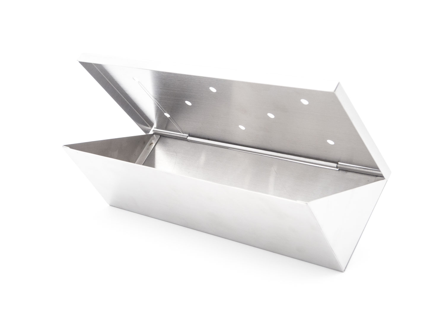 AllGrill Grillzubehör Wood-Chip Räucherbox Edelstahl 22cm